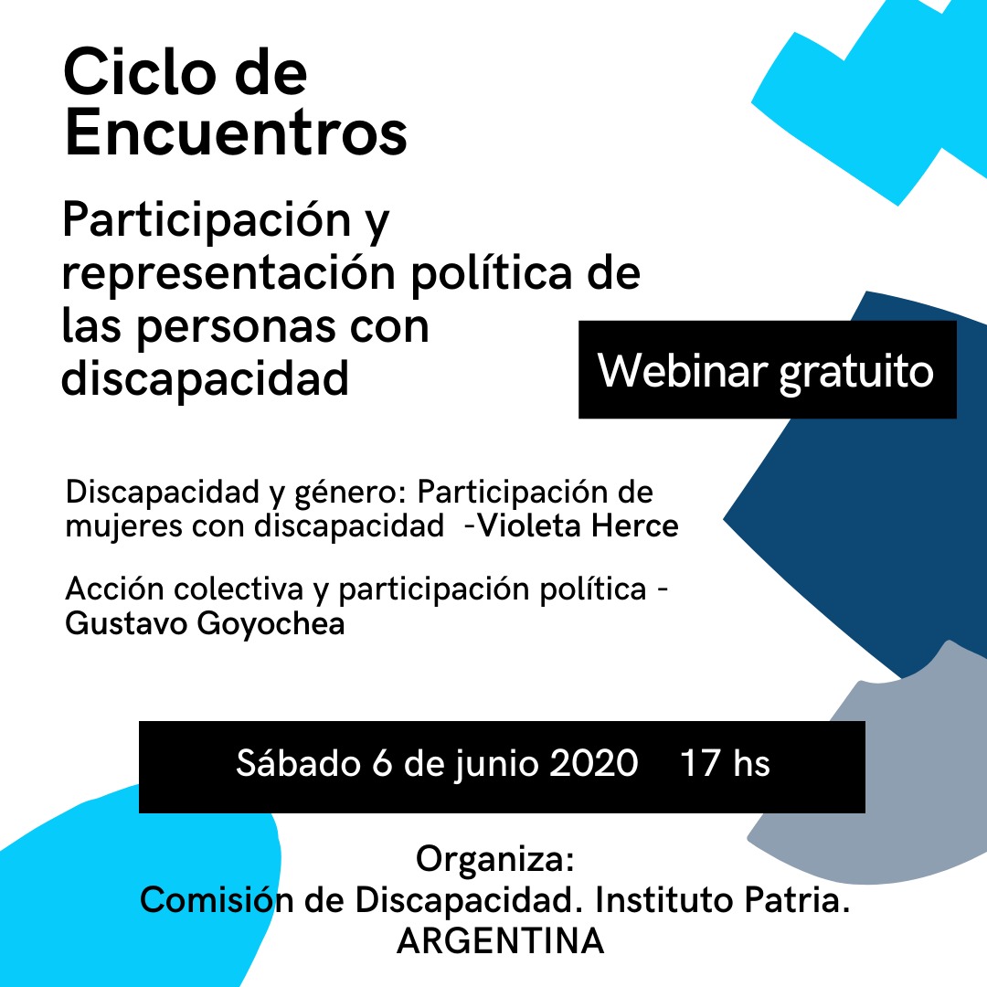 Ciclo de encuentros:  Participación y representación política de las Personas con Discapacidad