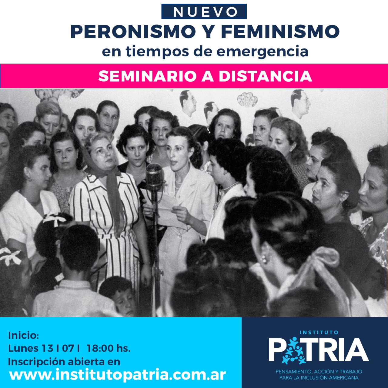Segundo Seminario a distancia PERONISMO Y FEMINISMO EN TIEMPOS DE EMERGENCIA