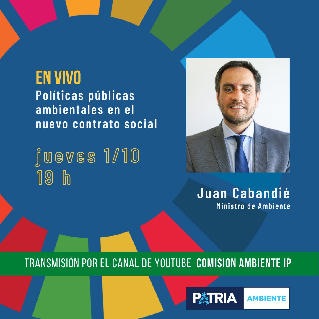 Actividad postergada: Juan Cabandié: políticas públicas ambientales en el nuevo contrato social
