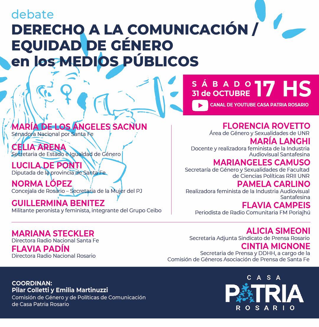 Jornada de debate por el Derecho a la Comunicación y la Equidad de Género en los Medios Públicos