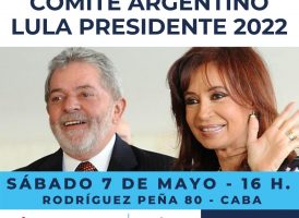 Lanzamiento del Comité Argentino Lula Presidente 2022