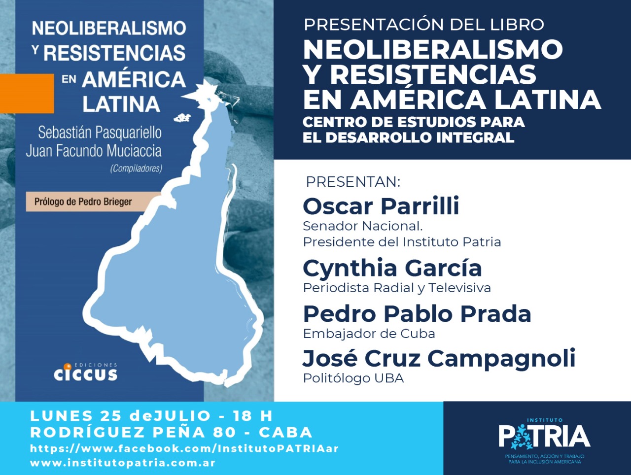 Presentación del libro«Neoliberalismo y Resistencias en América Latina»